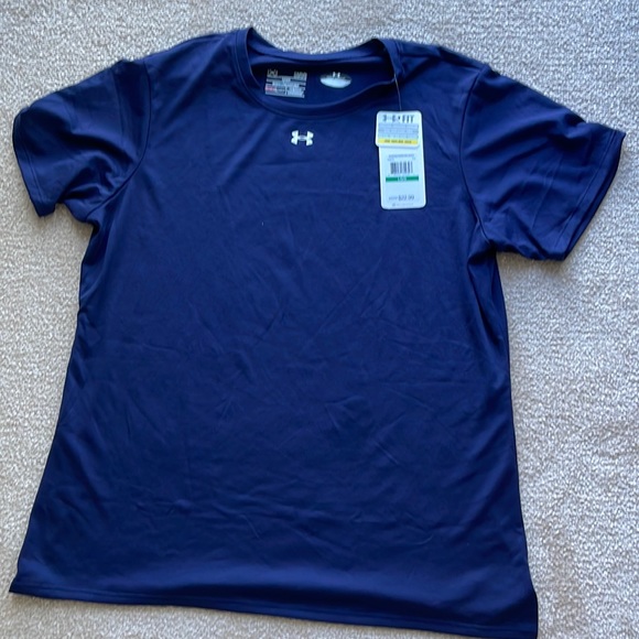Women’s Under Armour Navy Locker T-Shirt - Picture 2 of 4